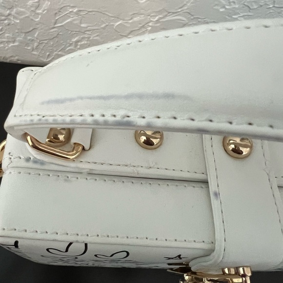 NEW POP ART CUSTOM WHITE PARIS THEME SAM FOREVER CROSSBODY BAG. - Picture 6 of 12